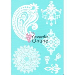 Tatuaje temporare pentru corp HENNA Alb W303